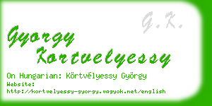 gyorgy kortvelyessy business card