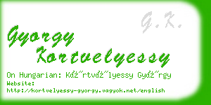 gyorgy kortvelyessy business card